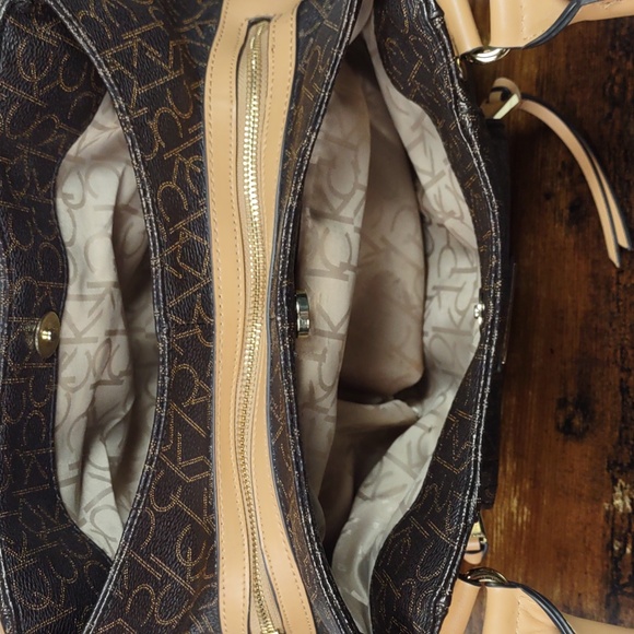 Calvin Klein Signature Monogram Satchel - Picture 11 of 16